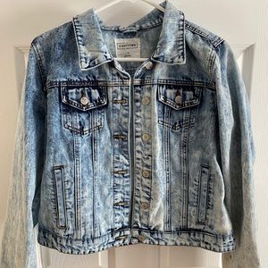 acid wash denim jacket